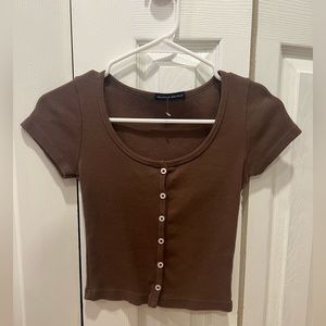 Brown Brandy Melville T-shirt